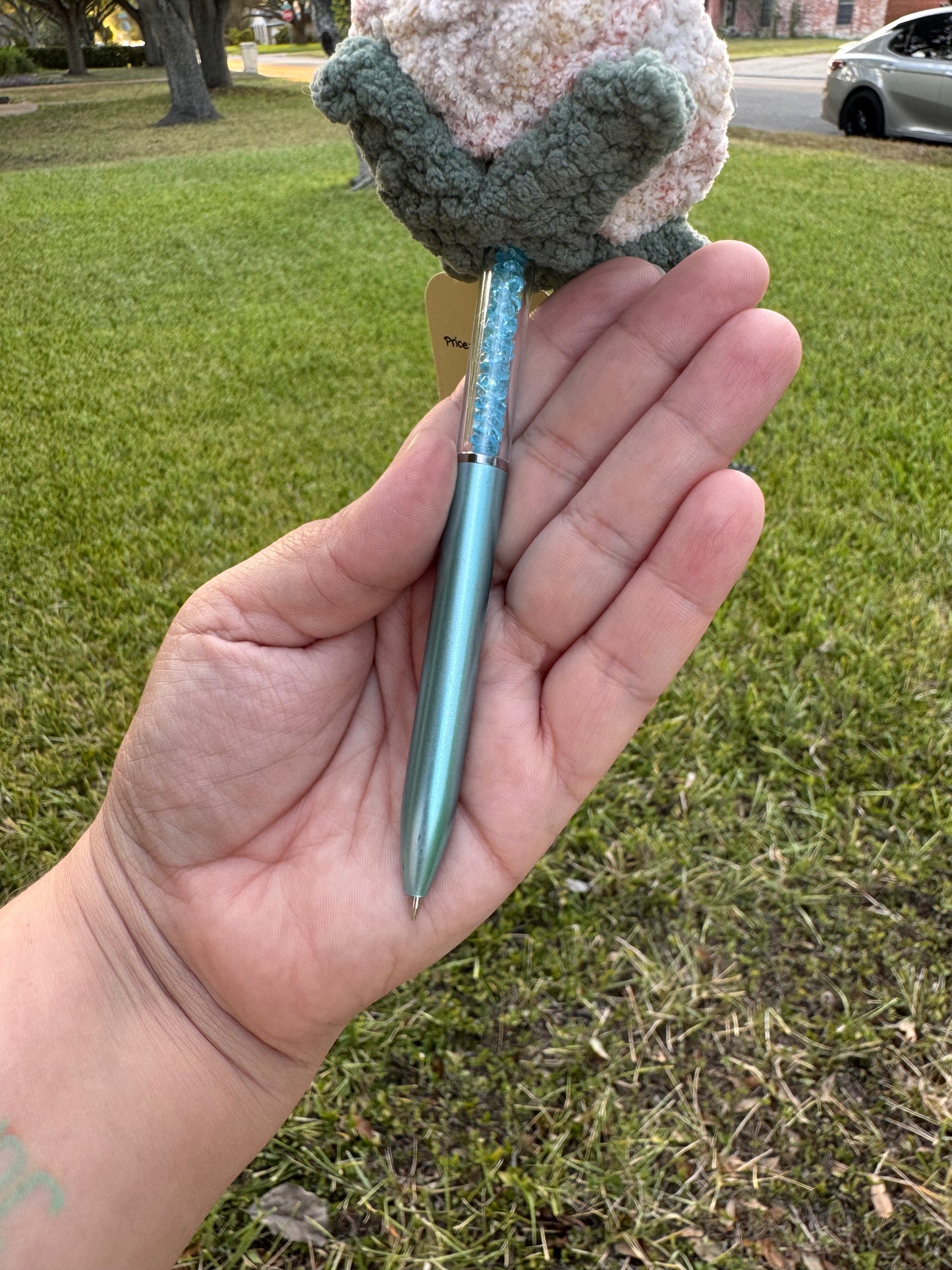 Crochet Rose Pen