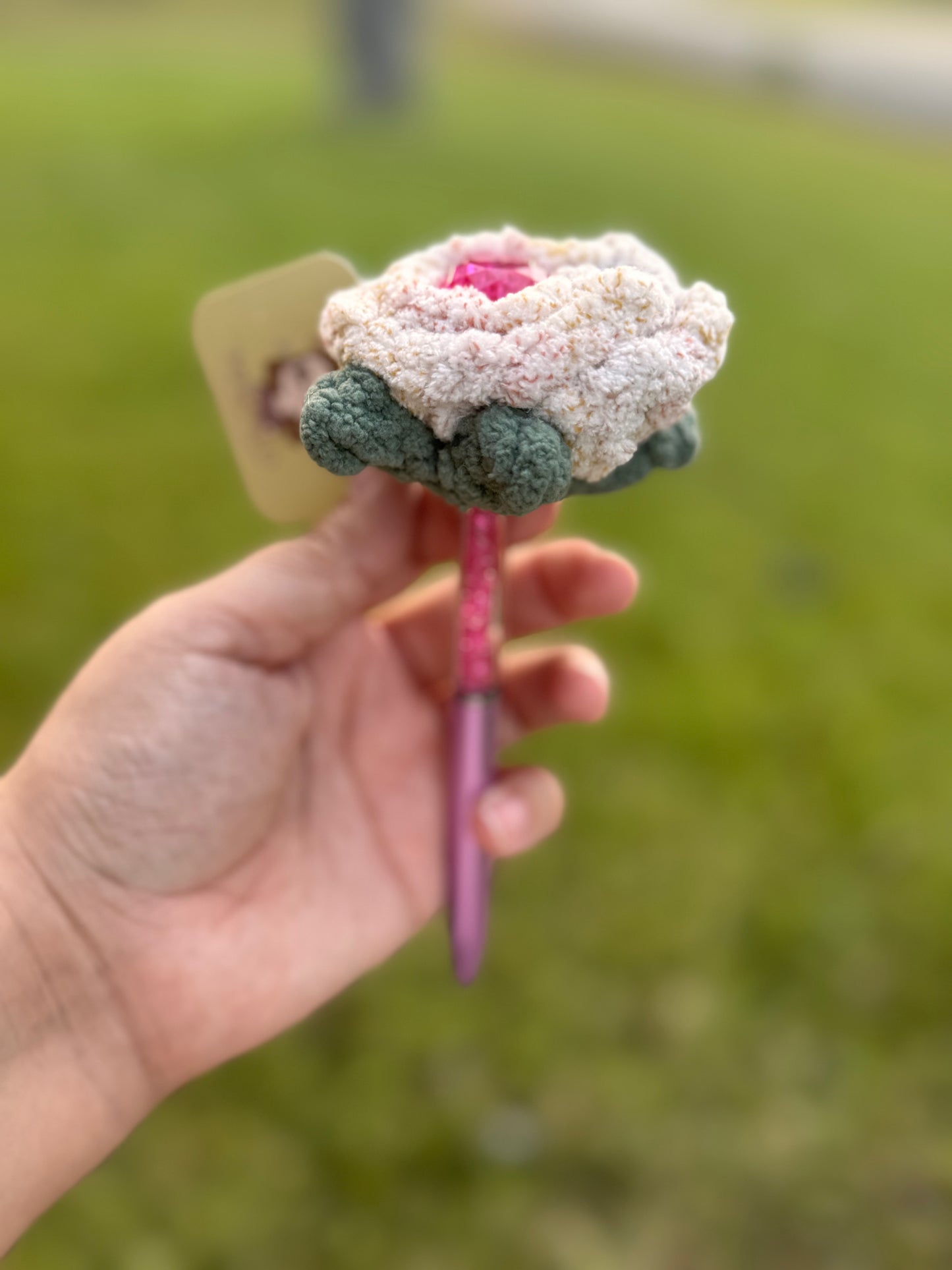 Crochet Rose Pen